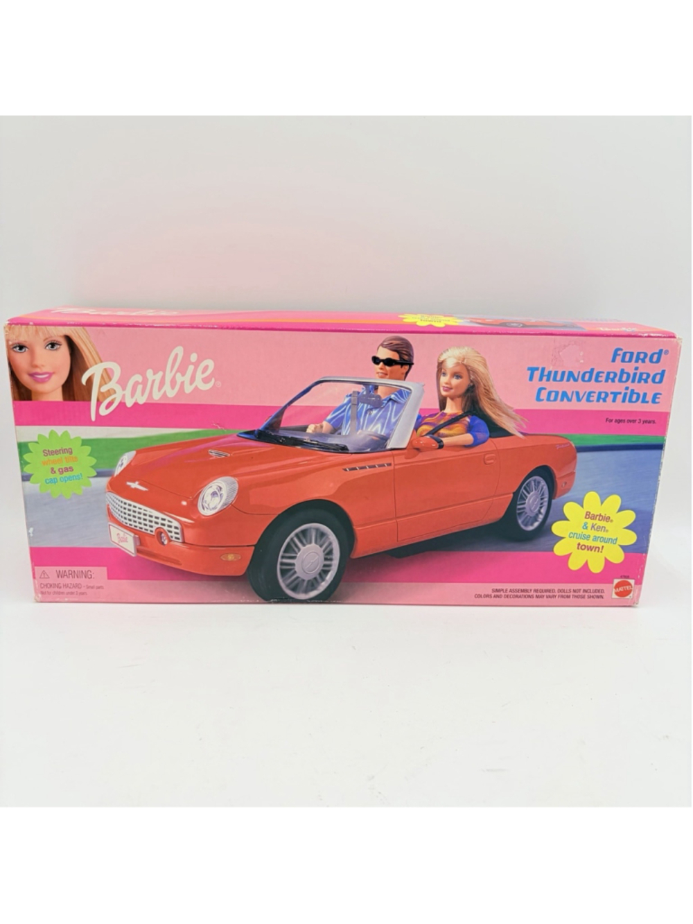 NRFB 2002 Mattel Red BARBIE THUNDERBIRD CONVERTIBLE #47808 Sealed Box
